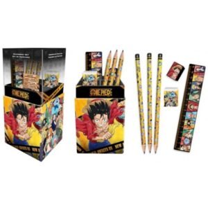 ONE PIECE THE NEW WORLD SET CANCELLERIA CON PORTAPENNE